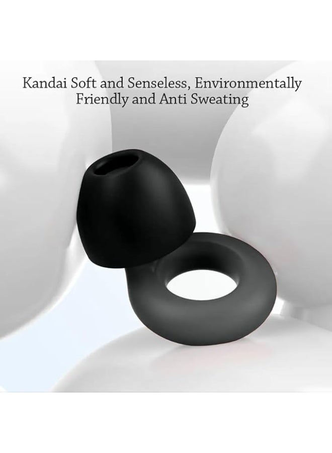 سدادات أذن سيليكونية - ذات حواف، سوداء - للنوم، عازلة للضوضاء - Image 2